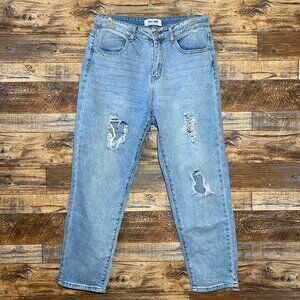 Wax Jean Distressed Denim Size 11